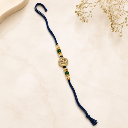 Bhai Bhabhi Rakhi  | Traditional Designer Raksha Bandhan Rakhi | Red Thread & Gold Finish | Premium Festive Rakhi