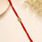 Bhai Bhabhi Rakhi Set with Lumba | Traditional Designer Raksha Bandhan Rakhi | Red Thread & Gold Finish | Premium Festive Rakhi