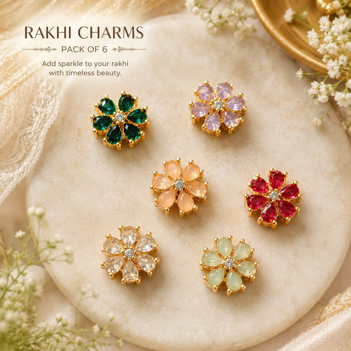 Premium Pearl Kundan Rakhi for Brother | Handmade Designer Rakhi with Square Stone | Traditional Raksha Bandhan Thread