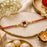 Premium Pearl Kundan Rakhi for Brother | Handmade Designer Rakhi with Square Stone | Traditional Raksha Bandhan Thread