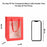 24 PCS Transparent Bag Goodie Bags With Handle Bag,Hamper Bag,Carry Bags,Shopping Gift Bag,Gifting,Presents,Return Gifts,Birthday,Festivals,Events (Red)