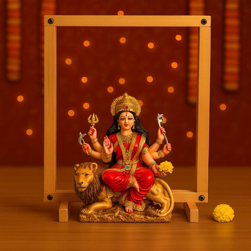 1 Piece Folding Eco-Friendly Wooden Mandap Backdrop for Home Mandir, Foldable Mandap with Screw, for Diwali Puja,Laxmi Poojan pujan Mandap Decor,Office Puja,Decoration Item (1 Set) (Style 1)