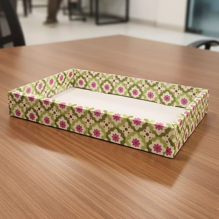 8 Pcs Multipurpose Decorative Folding Paper Box (without net and Twister) Rectangle Cardboard Box DIY Tray for Gift Hamper, Gifting (Cardboard Folding Paper Box),Room Hamper,Wedding Hamper