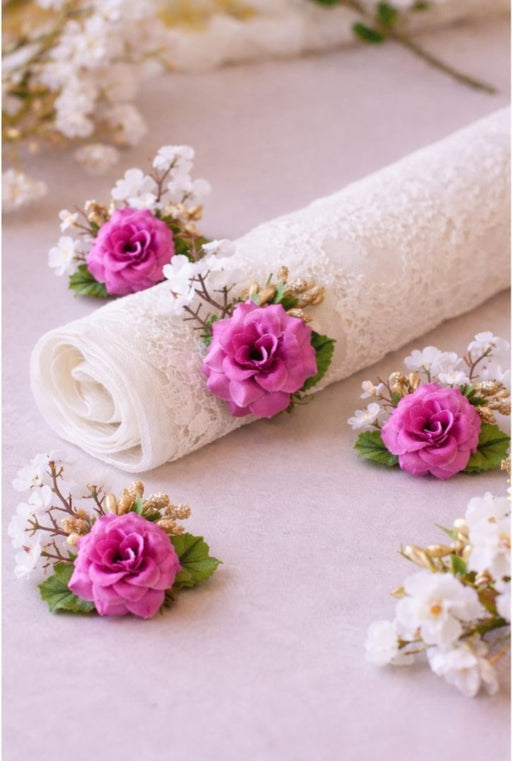 colour Artifical Flower stylish Brooches Ready to use flower bunch for any occation, Hamper decoraton, Toran decoration stylish brooches.