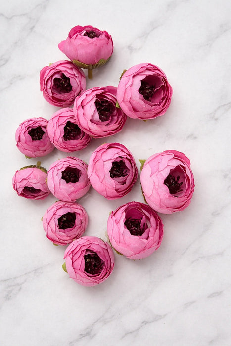 Artificial Peony Rose Flower Head -4 cm