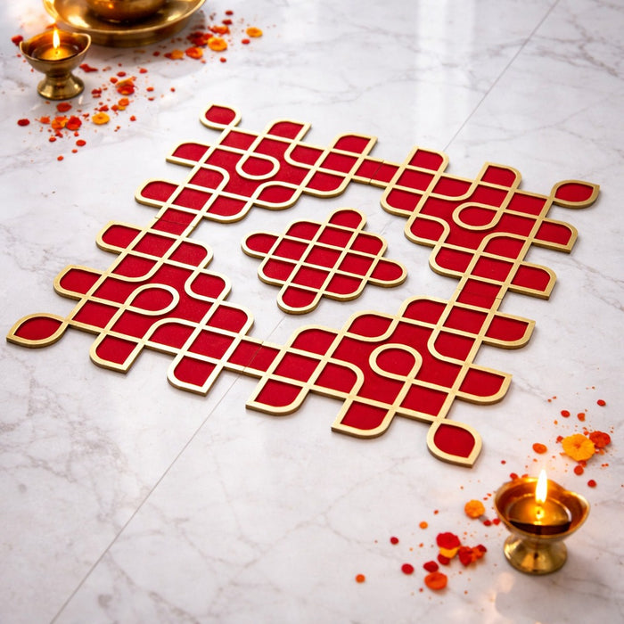 Kolam Rangoli 3ft x 3ft [36 inch] – Wedding, Haldi & Mehndi Ceremony Decor