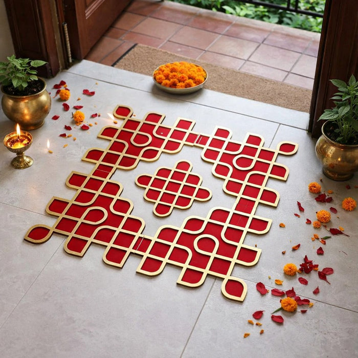Kolam Rangoli 3ft x 3ft [36 inch] – Wedding, Haldi & Mehndi Ceremony Decor