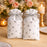 Polka Dot Gift Pouches with Satin Ribbon – White & Silver/Gold Dots