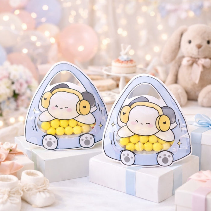 Cartoon Gift Pouch for Kids, Cute Animal Candy Bag, Return Gift Bag for Birthday, Baby Shower, Decorative Goodie Bag for Chocolates & Gifts, Traveling pouch