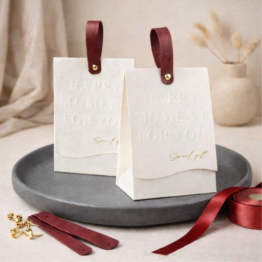 Elegant Candy Folding Paper Box With Handle Favor Decorative Box For Wedding, Gift Box In Festivals, Birthday, Perfect for Packing Chocolate box, Dry Fruits For Gifting