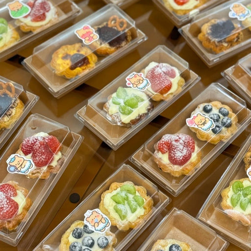 Transparent Plastic Lid  Packing Box With Laminated Cardboard Box | Cake, Cookies, Chocolate Tart, Sandwich & Bakery Packaging Box