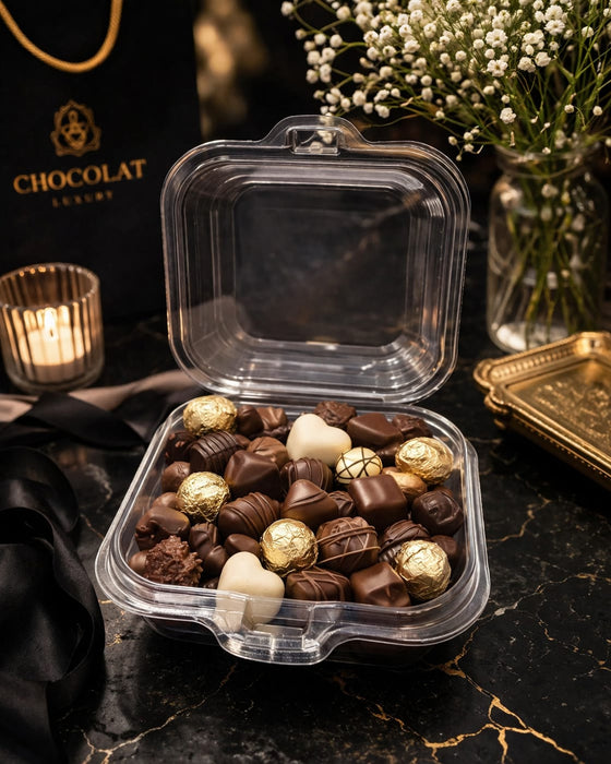 Premium Transparent  Box (10.5x10.5x8 cm ) | Transparent Dessert Packaging Box for Tiramisu, Burger ,Bento Cakes & Bakery Items