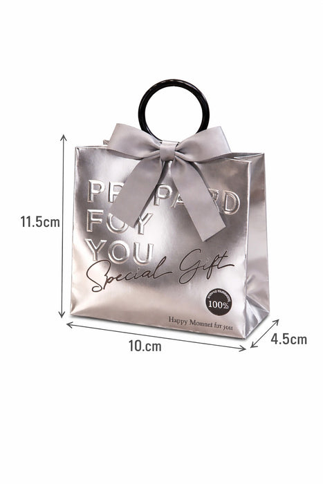 Luxury chocolate box with Ring Handle | Engagement Return Gift Box | European Style Silver Card Gift Bag for Wedding Favors & Souvenirs