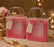 Foldable Transparent Gift Hamper Box with Handle | Reusable PVC Carry Bag for Gifting, Wedding Hampers & Packaging (Red, White, Sky Blue, Orange)