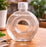 Celebrity Style Packing Bottles, Designer PET Jars with Cap celebrity style jar ( Donut & Translucent Donut Shape) | Trendy Plastic Bottles for Boba Tea, Juice, Mojito, Dry Fruits & Gifting