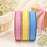 45 Meter Checks Ribbon Roll (Blue, Yellow, Pink) | Decorative Fabric Ribbon for Gift Wrapping, DIY Crafts & Packaging | 45 Meter Roll