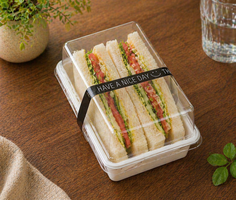 Rectangle Food Container with Transparent Lid (12.5 x 6.5 x 6.5 cm) | Dry Fruit, Chocolate & Snack Storage Box | Food Grade Reusable Container | Available in Multiple Colors
