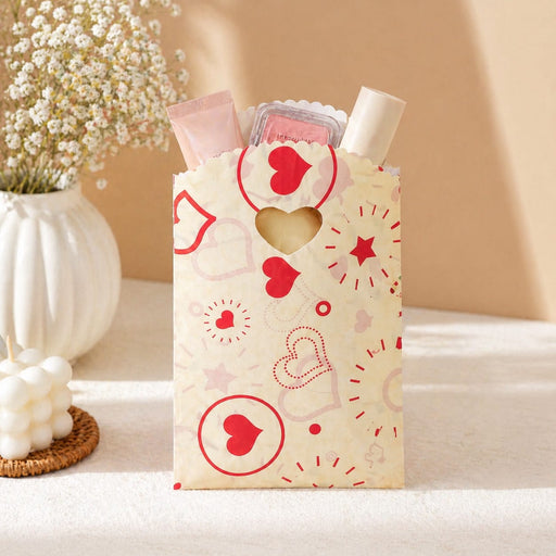 Printed Korean Gift Pouch (19 x 14 cm) | Cute Designer Packaging Bags for Chocolates, Return Gifts & Small Hampers | Assorted Designs Available