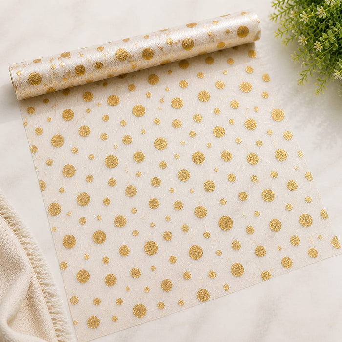 Decorative Mesh  Net Roll | 19 Inch Width × 4.5 Meter Length | Gift Wrapping, Hamper Packing, Wedding & Festive Decoration Net Roll