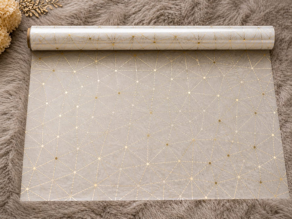 Decorative Mesh  Net Roll | 19 Inch Width × 4.5 Meter Length | Gift Wrapping, Hamper Packing, Wedding & Festive Decoration Net Roll