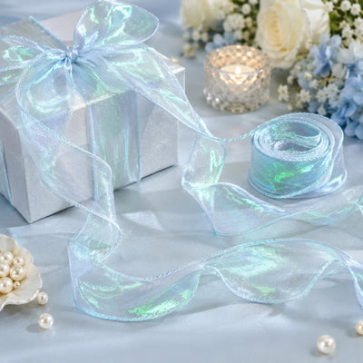 Shiny Organza Ribbon Roll for Decoration & Gift Packing – 1.5 Inch Wide Decorative Ribbon for Wedding, Hamper Packing, Craft & Gift Wrapping (Approx. 8 Meter Roll)
