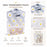 Daisy Print Frosted Plastic Gift Bag with Handle | Transparent Carry Bag for Gifts, Hampers & Return Favours