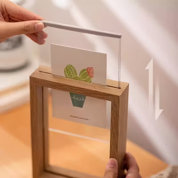 Dried Flower Shadow Box Frame | Wooden Floral Frame Decor | Handmade Gift Frame
