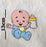 6 Pcs Baby Shower Cutout Set | Baby Boy & Baby Girl Theme Cutouts | Cake Topper & Party Decoration Kit (size 13 cm to 15 cm )