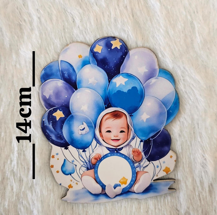6 Pcs Baby Shower Cutout Set | Baby Boy & Baby Girl Theme Cutouts | Cake Topper & Party Decoration Kit (size 13 cm to 15 cm )