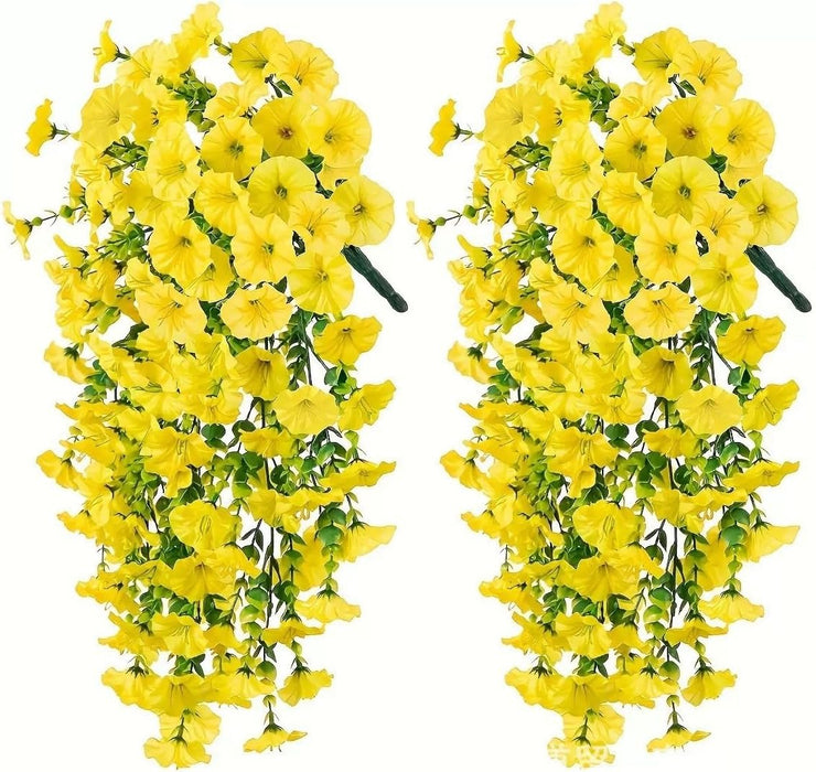 Artificial Hanging Flowers for Home Decor, Pink Flower Vine Garland for Wall, Door, Balcony, Garden, Wedding, Party, Mandap, Room, Office & Festival Decoration