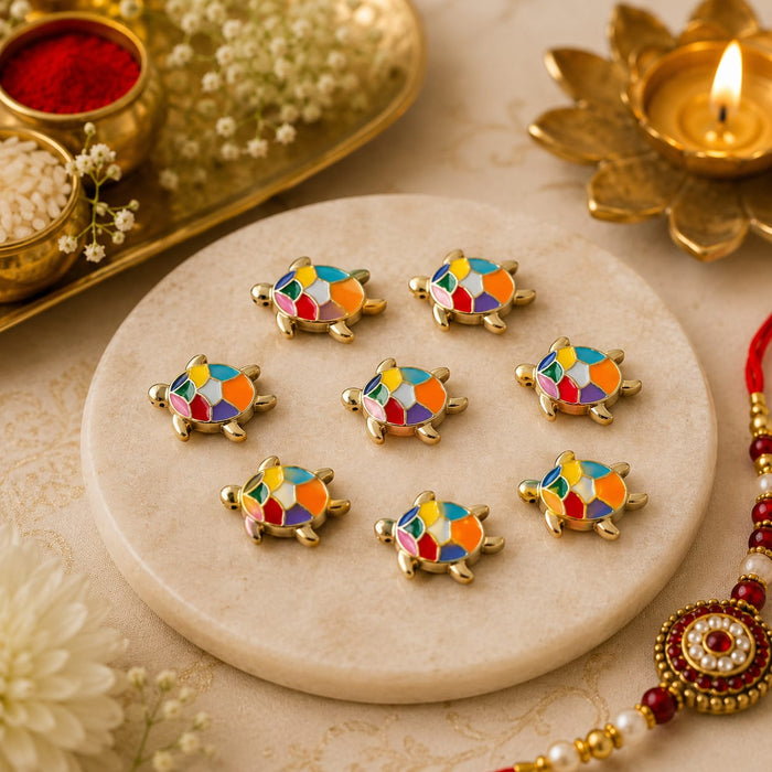 Premium Pearl Kundan Rakhi for Brother | Handmade Designer Rakhi with Square Stone | Traditional Raksha Bandhan Charms