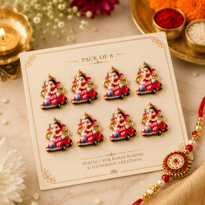Premium Pearl Kundan Rakhi for Brother | Handmade Designer Rakhi with Square Stone | Traditional Raksha Bandhan Charms