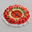Handmade Floral Rakhi Platter/Pionee Platter  – Decorative Flower Rakhi Tray with Artificial Roses  for Wedding, Engagement | Pooja Platter, Center Table Decor,Gifting ( Rakhi Platter with Rakhi And Roli Chawal )