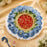 Handmade Floral Rakhi Platter/Pionee Platter  – Decorative Flower Rakhi Tray with Artificial Roses  for Wedding, Engagement | Pooja Platter, Center Table Decor,Gifting ( Rakhi Platter with Rakhi And Roli Chawal )