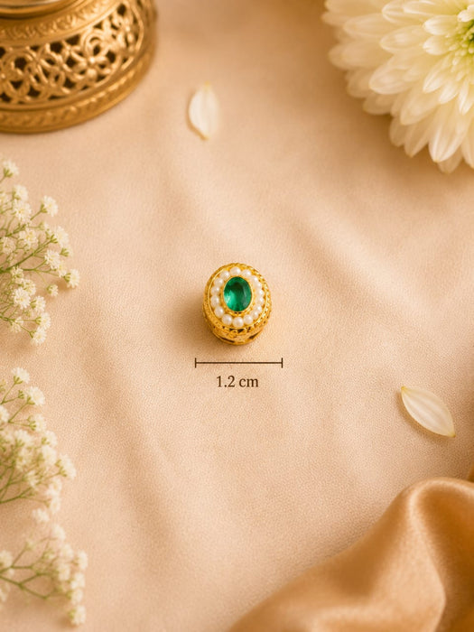 12 Pcs Premium Pearl Kundan Rakhi Charms | Square Mirror Design | DIY Rakhi Making Supplies | Bracelet, Lumba & Craft Decoration