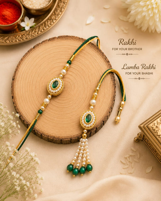 12 Pcs Premium Pearl Kundan Rakhi Charms | Square Mirror Design | DIY Rakhi Making Supplies | Bracelet, Lumba & Craft Decoration