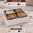 4 Cavity Packing Box | Disposable  Box for  Brownies,Cake, Cookies ,Picnic,Gifting & Premium Packing
