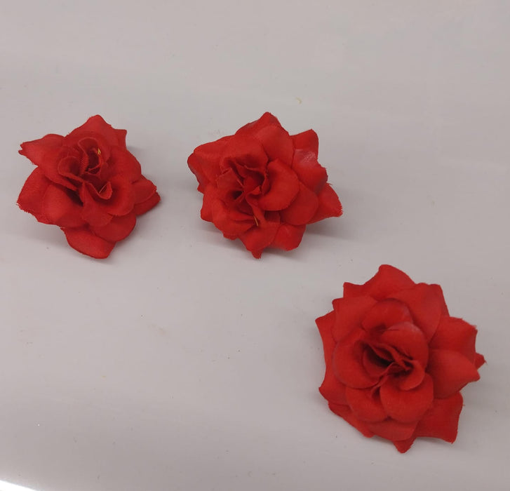 Artificial Eden Rose Flowers Head for Home Decoration and Craft (4 cm)