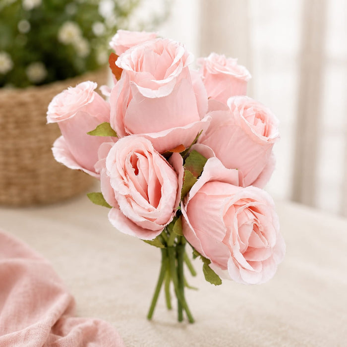 Artificial Rose Flower for - Home, Office, Bedroom, Balcony, Table Display, Living Room Decoration and Craft Corner (Without Vase Pot)