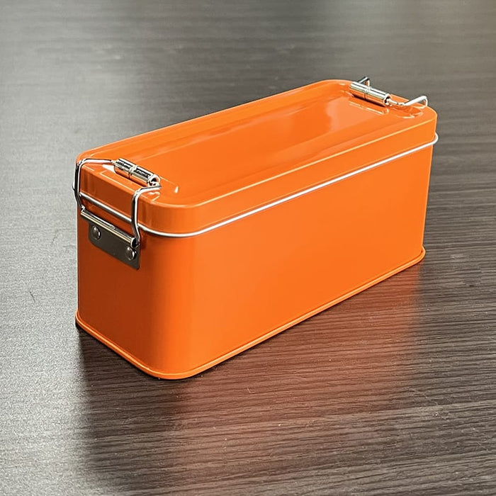 Premium Tin Material Packing Box (15×6×6 cm) | Food Container for Fruits,Desserts, Snacks, Gifting ,Tiffin, Picnic & Travel ( Not For Liquids )