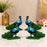 2 Pair (4 Pcs) MDF Peacock Cutout Pair With Stand | Traditional & Premium Decorative Peacock for Janmashtami, Krishna Jhula, Pooja, Festival, Mandir & Home Decoration