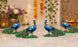 2 Pair (4 Pcs) MDF Peacock Cutout Pair With Stand | Traditional & Premium Decorative Peacock for Janmashtami, Krishna Jhula, Pooja, Festival, Mandir & Home Decoration