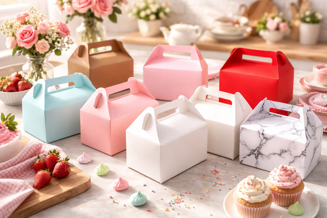 RED Decorative Folding Paper Gift Boxes For Gifting Chocolates, Dryfruits Items - Fancy Decorative packaging In Marriage Pooja Function Packing (Red)