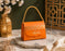 Decorative Folding Storage Box/ Purse style for Return Gift, Birthday, Valentine's Day - Boxes, Perfect for Packing Chocolate, Dry Fruits, and Invitations (Orange) (8 cm)