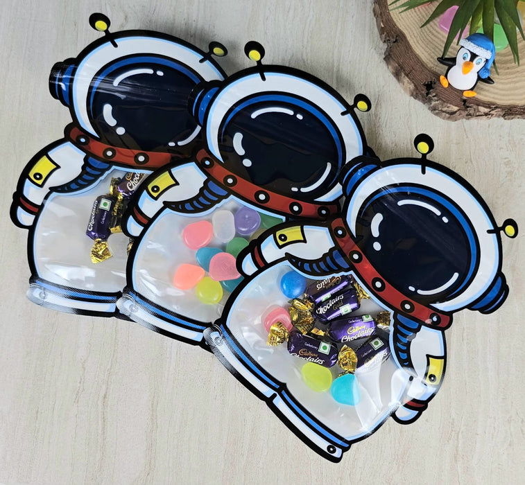 20 Pcs Animal Design Ziplock  Pouches  For Gifting, Return Gifts, Birthday, Baby Shower, Party Pouches | Chocolate & Dry Fruit Packing