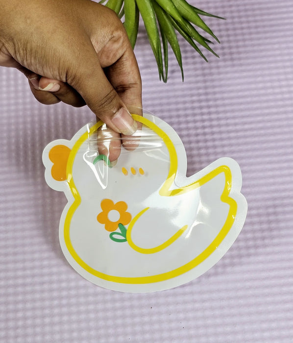 50 Pcs Cute Animal Design Ziplock  Pouches  For Gifting, Return Gifts, Birthday, Baby Shower, Party Pouches | Chocolate & Dry Fruit Packing