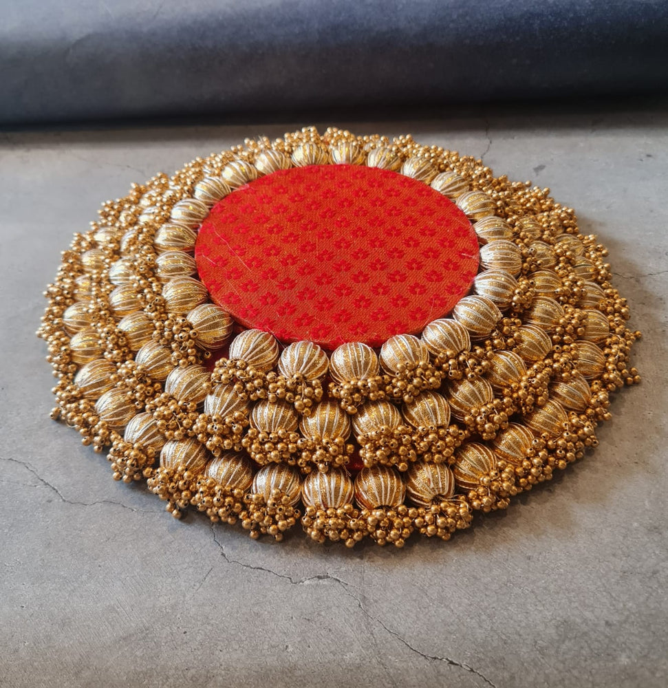 JUMKHI PLATTER Set of 3 for Diwali Decor, Rangoli ,Centre table decoration.