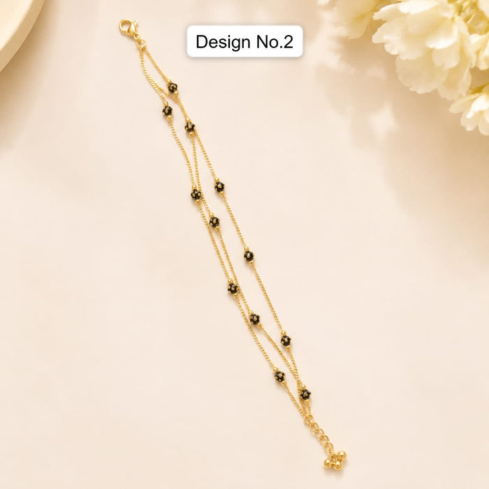 1 Pcs Elegant Gold Pearl Layered Bracelet Rakhi for Women | Adjustable Lumba Rakhi Bhabhi Rakhi Bracelet