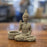 1 Piece Buddha Statue With led candle for Home Decor, Living Room, Office Desk, Table, Bedroom Corner Showpiece, Gifts Items Face Budha Head (Pack of 1) (Model 2)