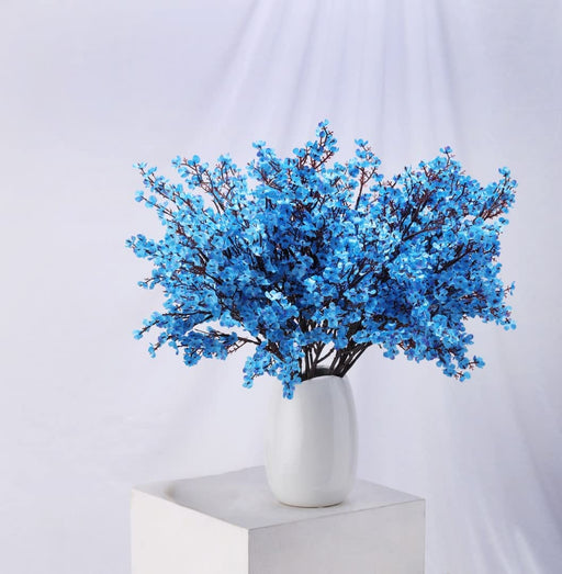 3 Pcs Artificial Babys Breath Gypsophila Fake Flowers Sticks  Decorative Items for Home,Room,Living Room Table,Diwali Decor (Without Vase Pot)